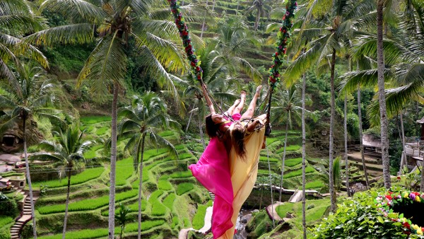 In Bali - Swing Couple at Alas Harum